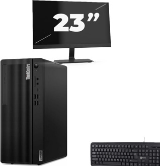 Lenovo THINKCENTRE M70T Tower - Intel Core i5-10e Generatie - 8GB RAM - 256GB SSD - Windows 11 + 1x 23 inch Monitor