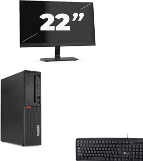 Lenovo ThinkCentre M720s SFF - Intel Core i7-9e Generatie - 8GB RAM - 256GB SSD - Windows 11 + 1x 22 inch Monitor
