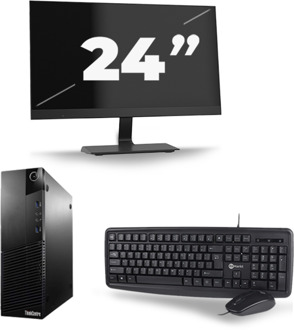 Lenovo ThinkCentre M93p USFF - Intel Core i7-4e Generatie - 16GB RAM - 256GB SSD - Windows 10 + 1x 24 inch Monitor