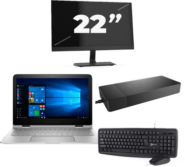 Lenovo ThinkPad L13 G2 - Intel Core i3-11e Generatie - 13 inch - 16GB RAM - 256GB SSD - Windows 11 Home + 1x 22 inch Monitor