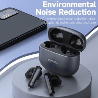 Lenovo thinkplus TW50 Wireless Headphone Semi-in-ear Music Earbuds BT5.3 HiFi Sound Quality Environmental Noise Reduction White