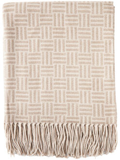 Lenox geometrisch kussen - maat One size Bruin