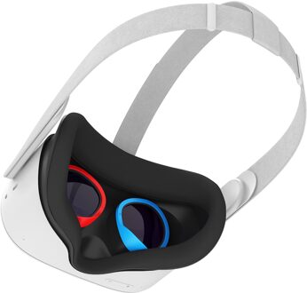 Lens Anti-Kras Ring Beschermen Bijziendheid Bril Tegen Krassen Vr Headset Lens Compatibel Voor Oculus Quest 2, quest 1, Rift S rood en blauw