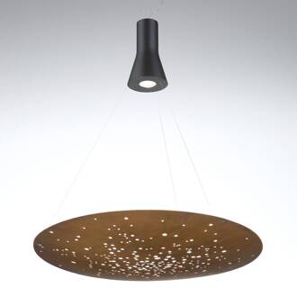 Lens LED hanglamp Ø 90 cm roest
