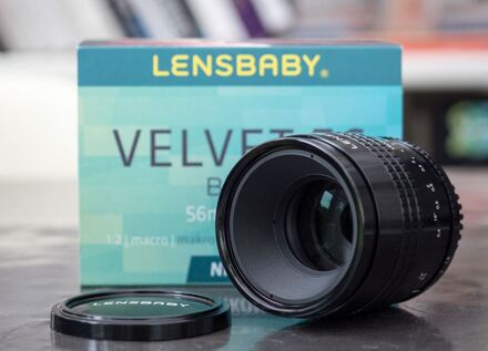Lensbaby Velvet 85 Zwart Canon