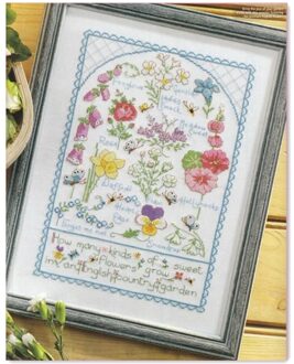 Lente bloemen kruissteek pakket bloei 18ct 14ct 11ct doek katoenen draad borduurwerk DIY handgemaakte handwerken katoen draad / 18ct unprint canvas