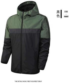 Lente Dunne Mannen Sport Jas Slim Stiksels Running Jas Waterdicht Revers Man Training Jas 2 / S