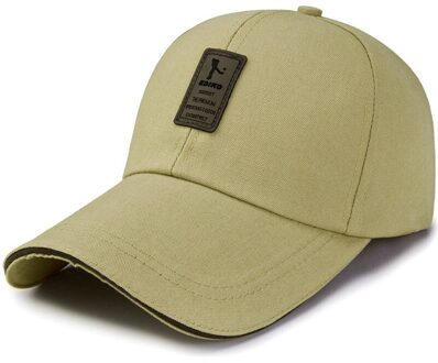 Lente Eenvoudige Verlengd Dakrand Baseball Cap Mannen Zonnebrandcrème Zonnescherm Leisure Zonnehoed Zomer Golf Hoed KK