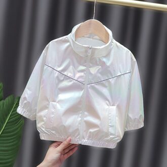 Lente En Herfst Kleding Meisjes Casual Jas Mode Effen Kleur Korte Jas Kinderkleding 1-4 Jaar Oud meisje Jas 2 / 3T