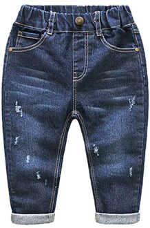Lente En Herfst Stijl Kinderen Jeans, Jongens Broek, Jongens Roll-Up Jeans , modieuze, Leuke En Zachte 2-6Y 6T