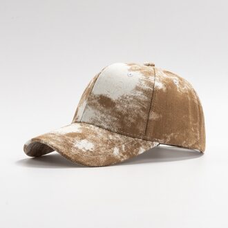 Lente En Zomer Mode Mannen En Vrouwen Baseball Caps, Zonneklep, Piekte Caps, leisure Caps, Tie-Dye Baseball Caps, Zon Hoeden khaki