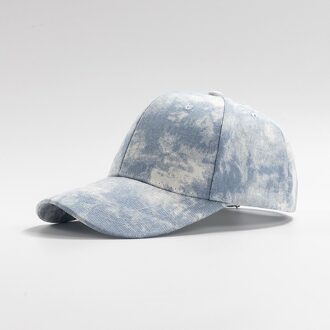 Lente En Zomer Mode Mannen En Vrouwen Baseball Caps, Zonneklep, Piekte Caps, leisure Caps, Tie-Dye Baseball Caps, Zon Hoeden lucht blauw
