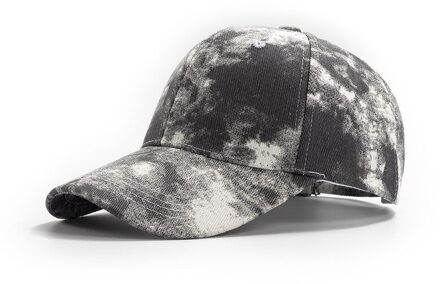 Lente En Zomer Mode Mannen En Vrouwen Baseball Caps, Zonneklep, Piekte Caps, leisure Caps, Tie-Dye Baseball Caps, Zon Hoeden zwart
