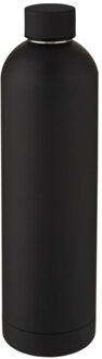 Lente geïsoleerde waterfles Zwart - One size