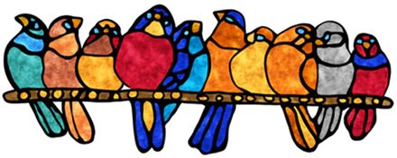 Lente Geschilderd Vogel Glazen Raam Sticker Transparante Film Thuis Ambachten Self-Dompelen Glas Sticker Sieraden Interieur Decoratie