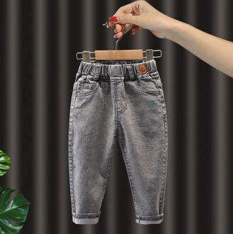 Lente Herfst Baby Meisjes Jongens Kinderen Jeans Broek Enfant Stretchy Denim Broek Peuter Kleding 2-6Year Jongens Jeans 2T--height 90cm