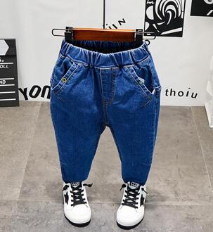 Lente Herfst Kids Jeans Jongens Meisjes Mode Blauwe Jeans Kinderen Jeans Voor Jongens Toevallige Denim Broek 2-7Year Peuter 6T--height 130cm