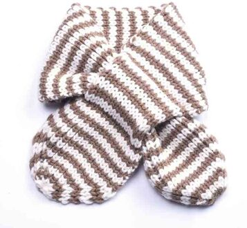 Lente herfst winter gebreide wol kinderen cross sjaal strepen warm unisex jongens meisjes baby kraag hals sjaals wit khaki