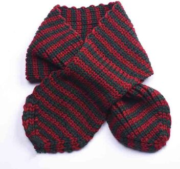 Lente herfst winter gebreide wol kinderen cross sjaal strepen warm unisex jongens meisjes baby kraag hals sjaals zwart wijn