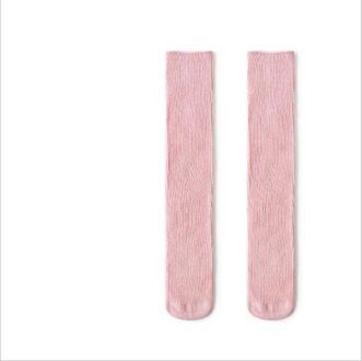 Lente Herfst Winter Unisex Baby Boy Lange Sokken Mode Cartoon Kinderen Sok Knie Hoge Katoen Kinderen Meisje Sokken Roze