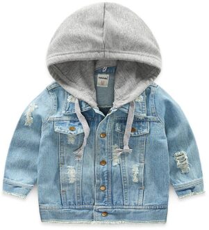 Lente Kinderen Jongens Jas Met Capuchon Lange Mouw Kids Blauw Cartoon Jassen Jacket Voor Baby Tops Baby Jongens Jas jongens Jas 3T