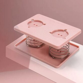 Lente Lade Trapas Automatische Lifting Tissue Doos Innerlijke Ondersteuning Auto Woonkamer Familie Slaapkamer Wc Papier Lade Roze