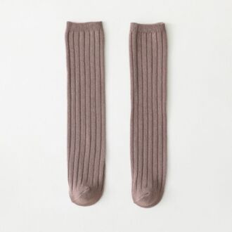 Lente Zomer Baby Kids Sokken Peuters Meisjes Knie Lange Sokken Zachte 100% Katoen Ouders En Kinderen Sokken sok melk koffie