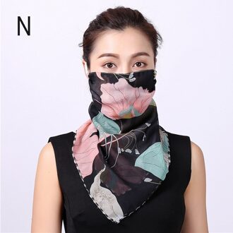 Lente Zomer Chiffon Sjaals Hals Kraag Sjaal Vrouwen Hoofd Dunne Zonnebrandcrème Verscheidenheid Kleine Zijden Sjaal Multifunctionele Wraps Hoofdband