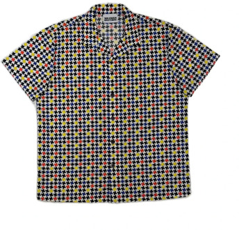 Lente/Zomer Multicolor Viscose Overhemd Waxman Brothers , Multicolor , Heren - L,M