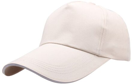 Lente Zomer Super Lange 11Cm Rand Baseball Cap Unisex Klassieke Effen Kleur Snapback Hoed Mannen Hiphop Gorras Bone Trucker pet Beige