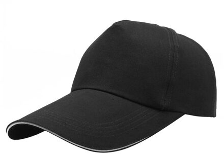 Lente Zomer Super Lange 11Cm Rand Baseball Cap Unisex Klassieke Effen Kleur Snapback Hoed Mannen Hiphop Gorras Bone Trucker pet zwart wit