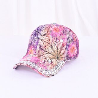 Lente Zomer Vrouw Meisje Zonnehoed Strass Parel Baseball Hoed Kleurrijke Snapback Cap Cool Ster Hoed 12