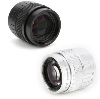 Lentes 50 Mm F1.4 C Mount Lens Gebruikt Met Adapter Ring Voor Canon Mirrorless Camera Camera Lens Accessoires C Mount lens zwart