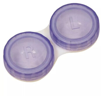 Lenzen bewaardoosje - contactelnzen doosje - transparant - universeel