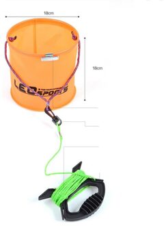 LEO 3 Kleur Draagbare Vouwen EVA Emmer 17x17 cm Levende Vis Water Opslag Gereedschap Fly Karpervissen Accessoires visgerei 2