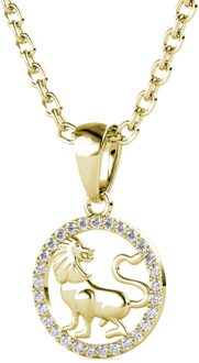 Leo Zodiac-hangers - Goud en kristal