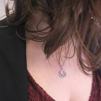 Leo Zodiac-hangers - Zilver en kristal - One Size