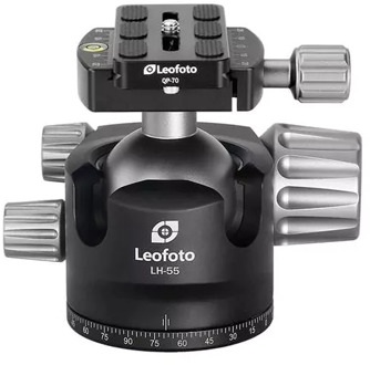 Leofoto Leofoto Ball Head LH-55 + Release Plate QP-70