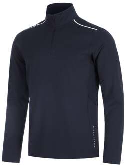 Leon Quarter Zip Longsleeve Heren-donkerblauw - S