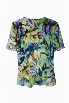 Leona shirt cobalt Blauw - XL