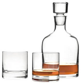 Leonardo Bar Whiskeykaraf en Glas 2 st. Transparant