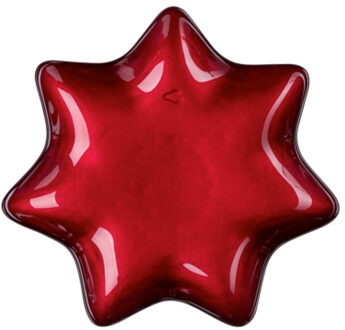 Leonardo Stella Bord ster 15 cm rood Zilver