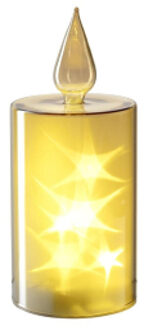 Leonardo Stella Kaarslamp met ledverlichting goud 21 cm