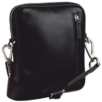 Leonhard Heyden Montreal Messenger Bag XXS black Zwart - H 21 x B 16 x D 3