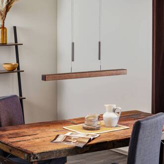 Leonora hanglamp Down 85cm noten notenhout
