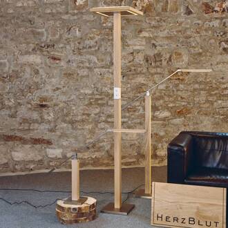 Leonora LED tafellamp eiken natuur natuurlijk eiken