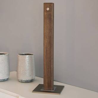 Leonora LED tafellamp noten notenhout