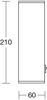 Leonora LED wandlamp up&down noten notenhout