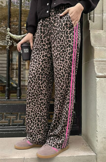 Leopard Bies Broek Pink Beige/Bruin/Roze/Zwart