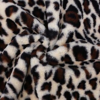 Leopard Flannel Sheet Faux Fur Fabric Cow Prints For Dress DIY Handmade Craft Supplies Needlework Sewing Materials 45*145cm/pc 03
